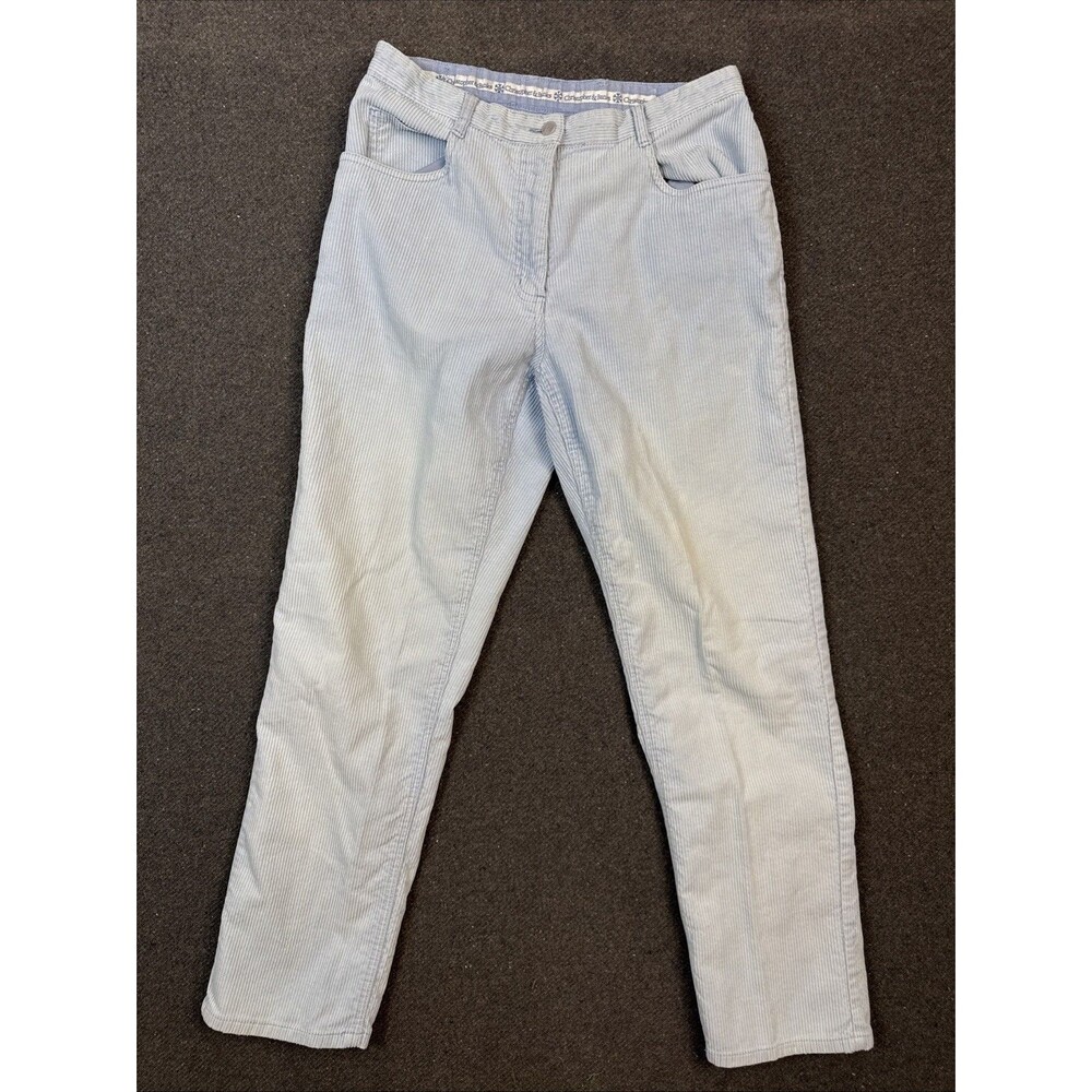 Christopher & Banks Corduroy Blue Pants Size 8 (30x28.5)